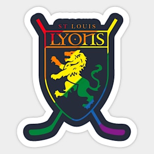 Lyons Logo Pride Sticker